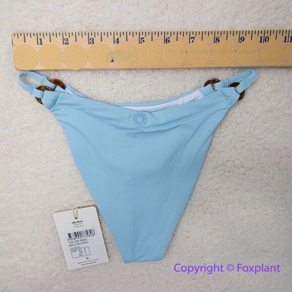 NEW Rhythm Free People Ring Itsy Bikini Bottom in baby blue, size‎ S - Picture 6 of 11